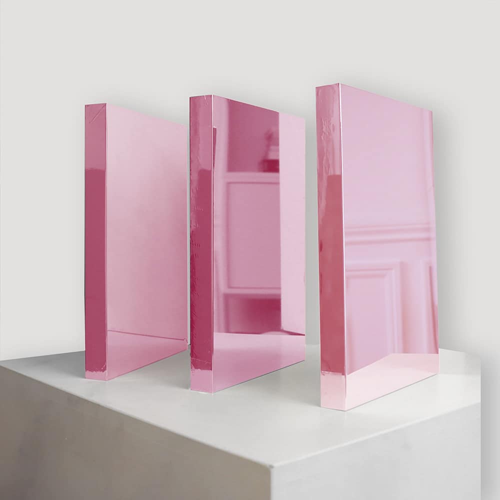 Panneaux Miroir Tendu Rose